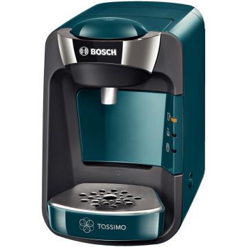 Espressor Bosch Tassimo TAS3205, 1300 W, 0.8 l, 3.3 bar, T-discuri, Albastru pacific/Antracit
