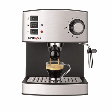 Espressor cafea Minimoka CM 1821, 850W,15 bar, INOX Espressor cafea Minimoka CM 1821, 850W,15 bar, INOX