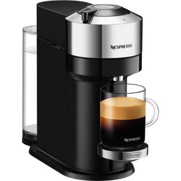 Espressor cu capsule Nespresso-De'Longhi  ENV120.C Vertuo Next, 1500 W, 1.1 L, Control prin Bluetooth si Wi-FI, Tehnologie Centrifusion, Negru/Argintiu