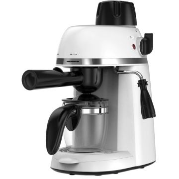 Espressor de cafea Heinner Kopy 350WH HEM-350WH, 800W, 3.5bar, 0.24L, Argintiu