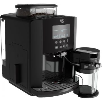 Espressor de cafea Krups EA819N10 Arabica Latte, 1450W, 15bar, 1.7L, Negru