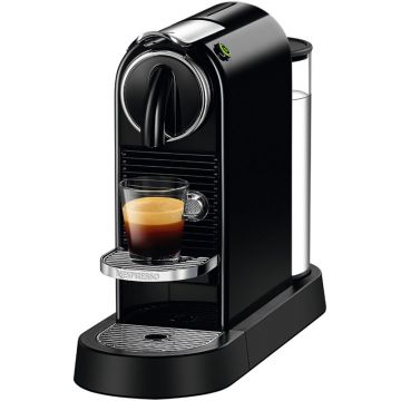 Espressor de cafea Nespresso by De'Longhi CitiZ Black D112 EU, Negru, 1260W, 19bar, 1L