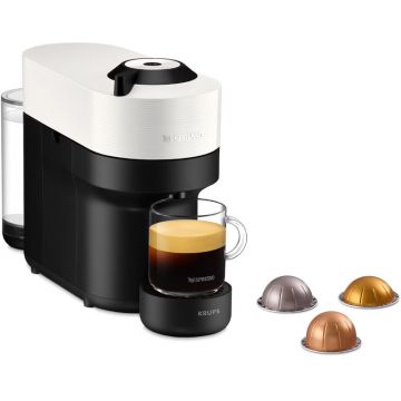 Espressor de cafea Nespresso by Krups Vertuo Pop XN920110 Alb, 1500W, 0.56L