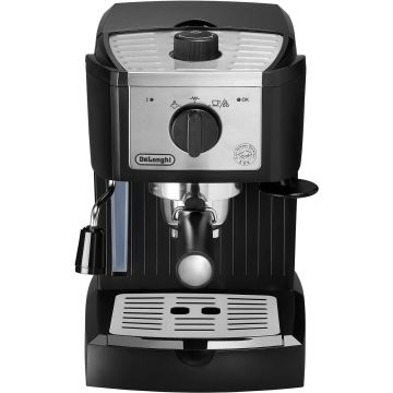 Espressor manual DeLonghi EC157.B, 1100 W, 1 L, 15 bar, Negru