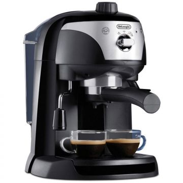 Espressor manual DeLonghi EC221.B, 1050 W, 1 L, 15 bar, Negru