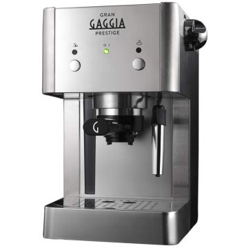 Espressor manual Gaggia Gran Prestige GES-GR-03PG, 950 W, 1 L, 15 bar, Argintiu Espressor manual Gaggia Gran Prestige GES-GR-03PG, 950 W, 1 L, 15 bar, Argintiu