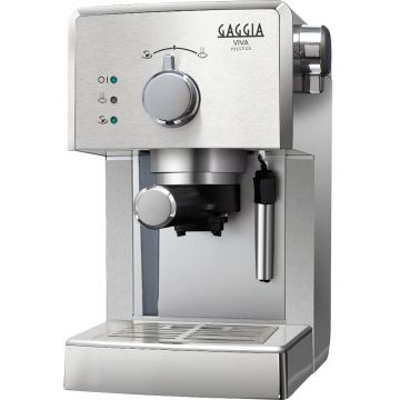 Espressor manual Gaggia Viva Prestige, 950 W, 1 L, 15 bar, Argintiu Espressor manual Gaggia Viva Prestige, 950 W, 1 L, 15 bar, Argintiu