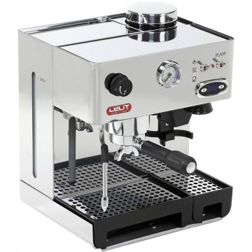 Espressor manual Lelit Anita PL042TEMD, 1200 W, 2.7 L, 15 bar, Argintiu