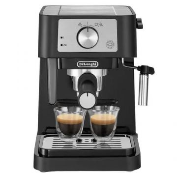 Espressor cu pompa DeLonghi Stilosa EC260.BK, 1100 W, 1 L, 15 bari, Negru