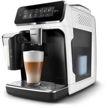 Espressor automat Philips LatteGo Seria 3300 EP3343/50, 1500 W, 15 bar, 1.8 l, Recipient lapte 0.26 l, Rasnita ceramica (Alb/Negru) Espressor automat Philips LatteGo Seria 3300 EP3343/50, 1500 W, 15 bar, 1.8 l, Recipient lapte 0.26 l, Rasnita ceramica (Alb/Negru)