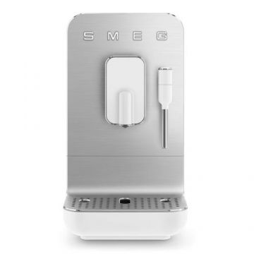 Espressor automat Smeg BCC12WHMEU, 1350 W, 19 bar, Rezervor 1.4 l, Capacitate boabe cafea 150 g, 8 functii cafea (Alb)