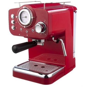 Espressor cafea KM-501 R Presiune 15 bar Capacitate apa 1.25 Litri Putere 1100W Rosu