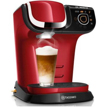 Espressor de cafea Bosch Tassimo MY WAY TAS6503, 1500W, 1.3 L, Rosu-negru
