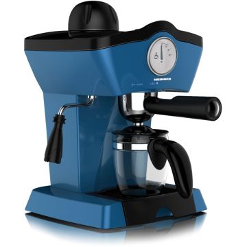 Espressor de cafea Heinner HEM-200BL, 800W, 3.5bar, 0.25L, Albastru