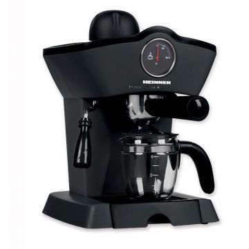 Espressor de cafea Heinner Retro Effect HEM-200BK, 800W, 3.5bar, 0.25L, Negru