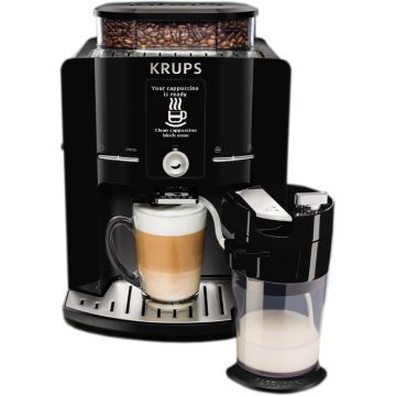 Espressor de cafea Krups 15bar, 1.7L, Negru, Latt'Espress EA8298