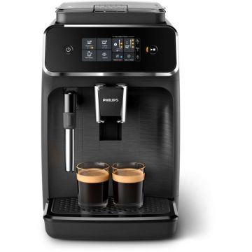 Espressor de cafea Philips 15bar, 1.8L, Negru, Seria 2200 EP2220/10