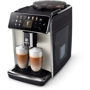 Espressor de cafea Philips automat Saeco GranAroma SM6582/30, 1500W, 15bar, 1.8L, Negru/Inox