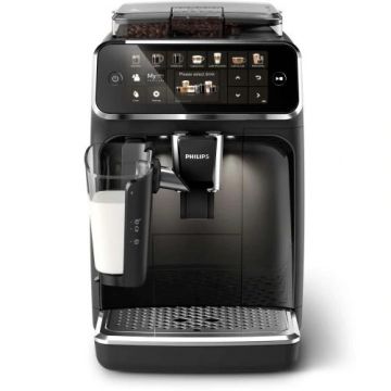 Espressor de cafea Philips LatteGo EP5441/50, 1500 W, 15 bar, Filtru AquaClean, 12 bauturi, Rasnita ceramica, Negru, 1.8L