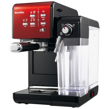 Espressor manual Breville Prima Latte II VCF109X-01, 19 bar, 1.5 L, Recipient lapte 0.6 L, Rosu Espressor manual Breville Prima Latte II VCF109X-01, 19 bar, 1.5 L, Recipient lapte 0.6 L, Rosu