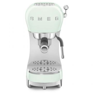 Espressor manual Smeg ECF02PGEU, 1350 W, 15 bar, 1.1 L, 3 setari temperatura (Verde)