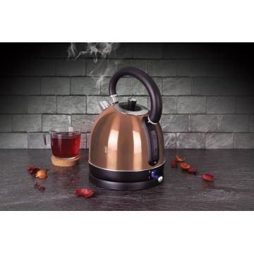 Ceainic electric Berlinger Haus, Rose Gold, 1.8 L, inox, roz/negru