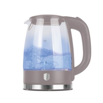 Ceainic electric Berlinger Haus, Taupe, 1.7 L, sticla borosilicata, taupe mat/transparent