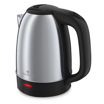 Ceainic electric Blaumann, Black Silver, 1.7 L, inox, negru/argintiu
