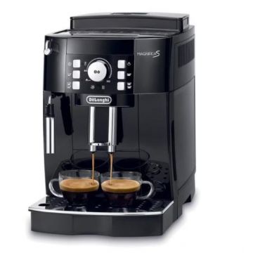 Espressor automat De'Longhi Magnifica S ECAM 21.110.B, 1.8 l, 15 bar, Abur, Rasnita incorporata (Negru)