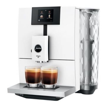 Espressor automat Jura ENA 8, 1450 W, Rezervor 1.1 l, Capacitate boabe 125 g, Wi-Fi, Rasnita incorporata (Alb)