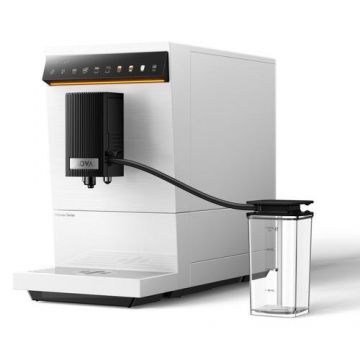 Espressor automat MOVA Virtuoso 10 Pro, 1500 W, Rezervor 1.8L, 19 bari, Rezervor boabe cafea 250 gr, Panou tactil LED, Program curatare automata, Rasnita ceramica (Alb)
