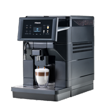 Espressor automat Saeco Aurora M1, 1900 W, Capacitate boabe 600 gr, Rezervor 2,5 l, Rasnita incorporata cu 8 trepte, Ecran capacititv touch (Negru)