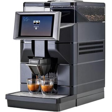 Espressor automat Saeco Magic B2, 1300 W, Rezervor 4l, 8 niveluri rasnire, Ecran Color Touch 7inch, Capacitate boabe 1.2 kg (Negru)