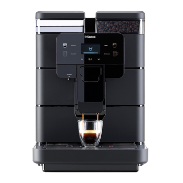 Espressor automat Saeco Royal Black 9J0040, 1400 W, Rezervor 2.5 l, Rasnita incorporata cu 8 trepte, Capacitate boabe 600 gr (Negru)
