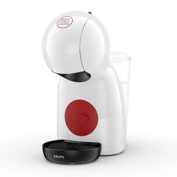 Espressor cu capsule KRUPS NESCAFÉ® Dolce Gusto® Piccolo XS KP1A3110, 15 bari presiune, 1600 W, capacitate rezervor 0.8 L, functie Eco, alb & rosu