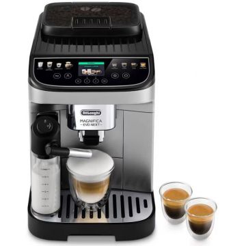 Espressor de cafea DeLonghi automat Magnifica Evo Next ECAM310.80SB, 1450W, 15bar, 1.9L, Negru/Argintiu