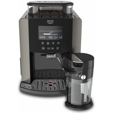 Espressor de cafea Krups automat Arabica Latte EA819E10, 1450W, 15bar, 1.7L, Negru