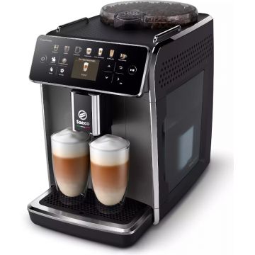 Espressor de cafea Philips automat Saeco GranAroma SM6582/10, 1500W, 15bar, 1.8L, Negru/Argintiu
