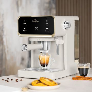 Espressor digital 3 in 1 Berlinger Haus, Sahara, 950W, 21x25.9x28 cm, inox, crem mat