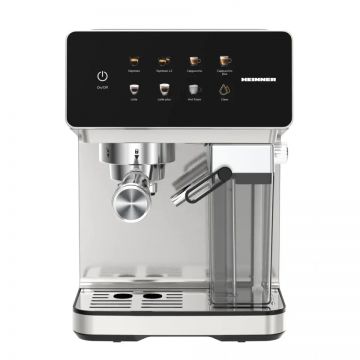 Espressor Digital cu Rezervor Lapte Heinner Creamyblend HEM-LK20DMLK, 1350W, 20 Bar si Pompa Ulka