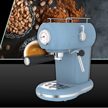 Espressor Fram, 1100W, 15 Bar, 1.2L, albastru