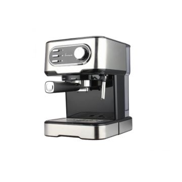 Espressor Fram, 850W, 15 Bar, 1.5L, argintiu