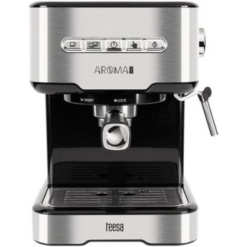 Espressor Manual 15bar 850W 1.5l Incalzitor Pahare Oprire Automata Argintiu