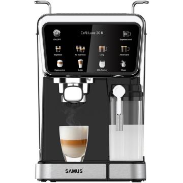 Espressor Manual CAFE LUXE 20 K 1.5L 8 Bauturi 20Bar 1350W Negru/Inox