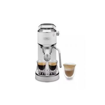 Espressor manual De'Longhi Dedica Duo EC890.Wi, 1450 W, 1.1 l, 15 bar (Alb)