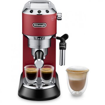 Espressor Manual Dedica Style EC 685 R Rezervor Apa 1.1L 15 Bari 1300W Rosu