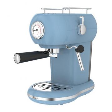 Espressor manual Fram FEM-D15RBL, 1100 W, Rezervor 1.2 l, 15 bar (Albastru)