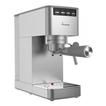 Espressor manual Fram FEM-D15SS, 1350 W, Rezervor 1.2 l, Sistem de spumare, 15 bar, Inox (Argintiu)