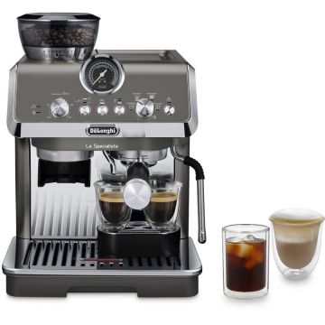Espressor Manual La Specialista Arte Evo EC9255.T 1.7L 15Bar Extractie la Rece Rasnita Reglabila 1400W Gri Titan
