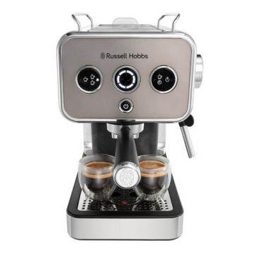 Espressor manual Russell Hobbs Distinction Titanium 26452-56, 1350 W, 1 L, 15 Bari (Argintiu)